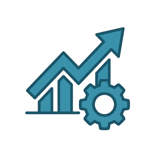 Icono de un gráfico de ventas
